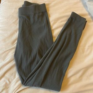 Old Navy blue ribbed leggings